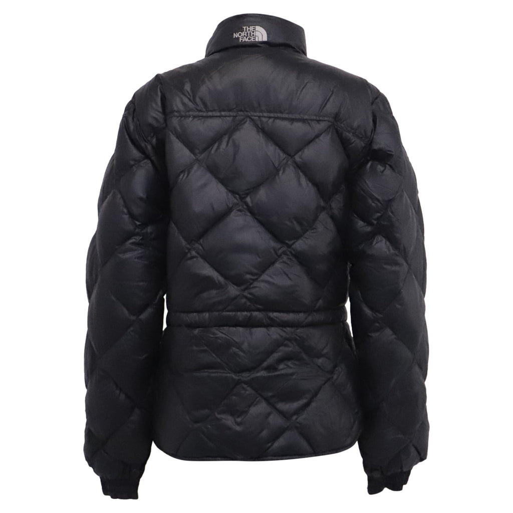Pre-Owned The North Face Diamond Quilted Down Jacket in Black Nylon
