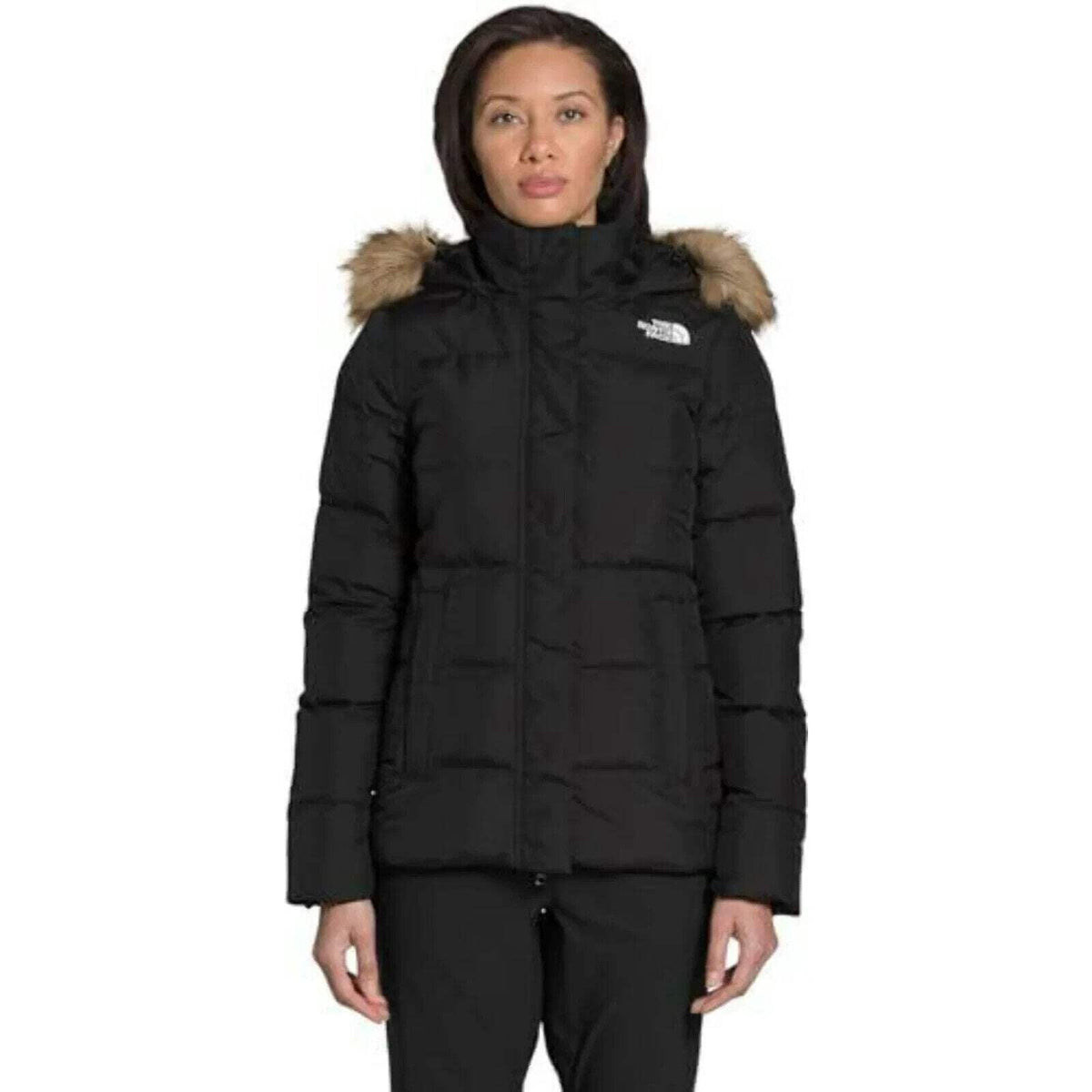 The North Face Gotham Jacket Women's XS Black 550-Down Hooded Full Zip SGN1570