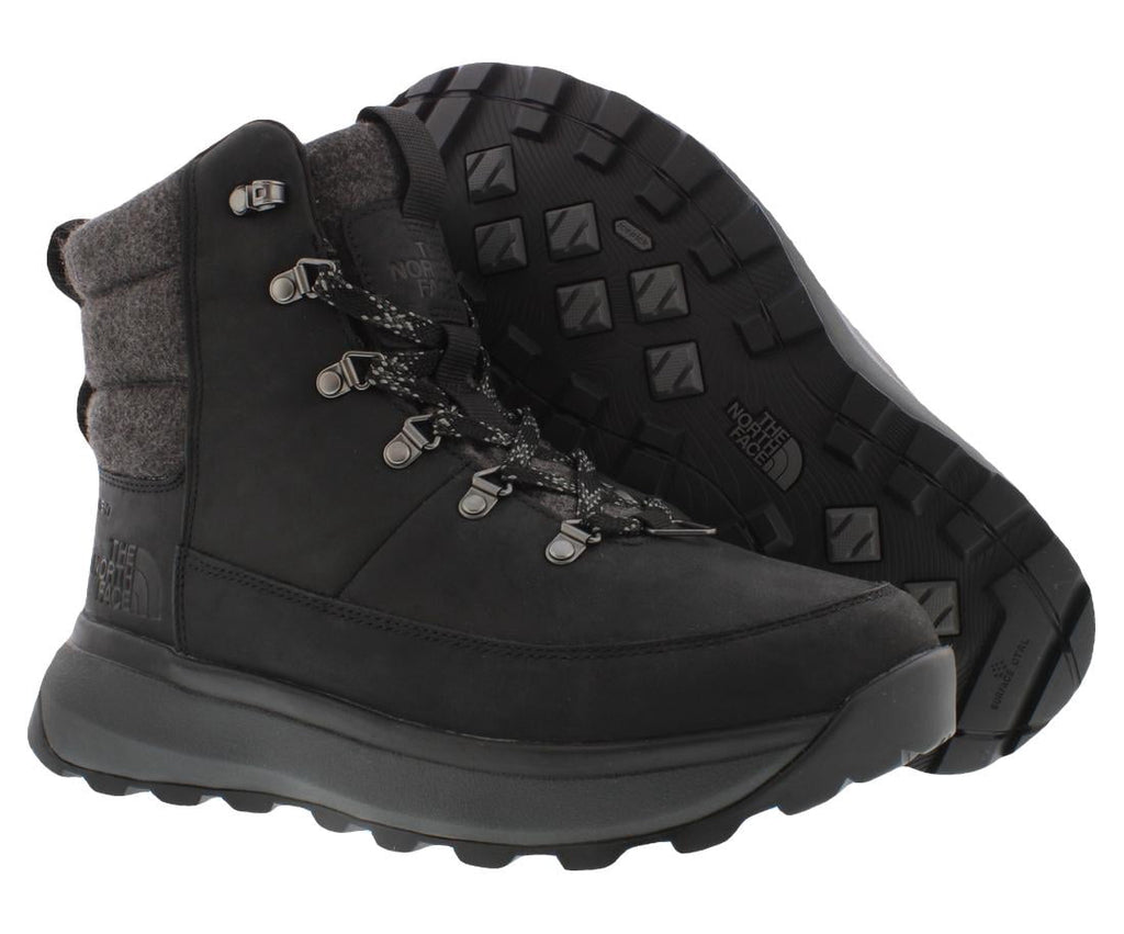 The North Face Bergen Leather Mens Shoes Size 10, Color: Black